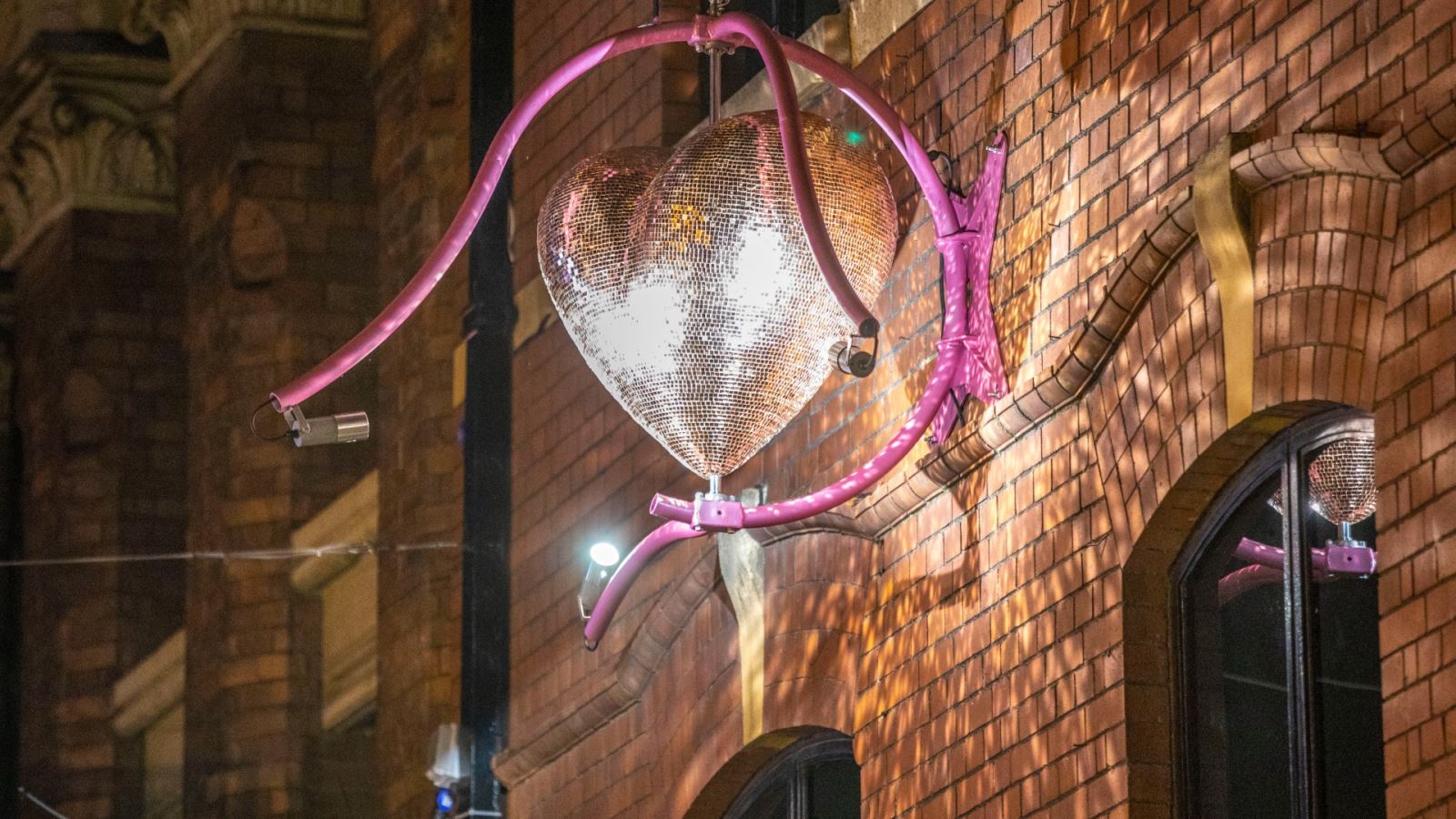 #LoveBristol disco ball on King Street